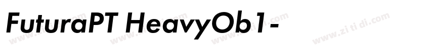 FuturaPT HeavyOb1字体转换